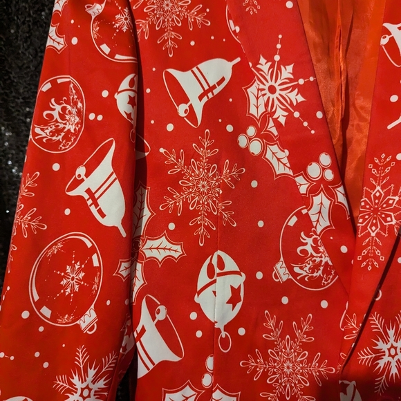 Suslo Couture Limited Edition Men's Slim Fit Christmas Blazer Sz L - Picture 2 of 4